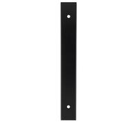 KOOPLES HARDWARE Rectangular Cabinet Pull Backplate - 160mm x 32mm, Solid Brass, Antique Finish, Traditional Drawer Handle Base (Black, 168x22x3mm)