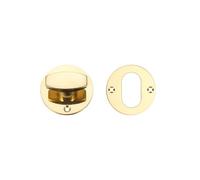 Kooples Hardware Replacement Nightlatch Turn & Escutcheon 45x2mm Rose Cover Plate Internal Thumbturn for Rim Cylinder Locks Polished Door Hardware (Polished Brass)