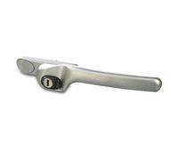 KOOPLES HARDWARE Right Hand Window Handle with Key Lock - 30mm to 55mm Spindles - Strong & Secure - Fixings Included (Hardex Rose, 40mm)