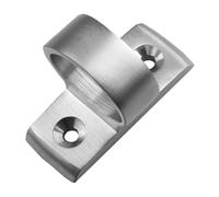 Kooples Hardware Ring Sash Lift - Horizontal Fix Window Handle - Traditional Pull for Timber Sliding Sash Frames (Satin Chrome, 44x12mm)