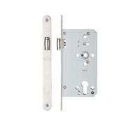 Kooples Hardware Roller DIN Latch 60mm Backset Radius Forend & Strike Plate Adjustable Roller Bolt Euro Profile Mortice Lock Case - DIN 18251 for Timber & Composite Doors