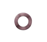 Kooples Hardware Rosso Mini 32mm Round Rose Set - Spare Backplate Kit for Door Handles - Modern Brushed Finish - Easy Fit Replacement (PVD Bronze)