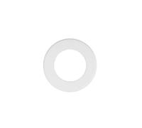 Kooples Hardware Rosso Mini 32mm Round Rose Set - Spare Backplate Kit for Door Handles - Modern Brushed Finish - Easy Fit Replacement (Powder Coat White)