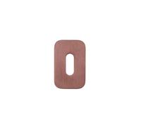 Kooples Hardware Rosso Mini Squircle Escutcheon 50x32x3mm - Standard Profile Door Keyhole Cover Plate (PVD Bronze)