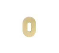 Kooples Hardware Rosso Slim Escutcheon 4mm | Standard Profile Keyhole Cover Plate | Sleek Interior Door Fitting | Durable Minimalist Metal Finish | Easy Fit Design (PVD Satin Brass)
