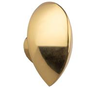 Kooples Hardware Round Thumbturn to Suit Cylinder Internal Turn Knob for Euro Profile Lock Smooth Circular Design (Polished Brass)