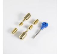 Kooples Hardware Sash Window Stop - Security Restrictor for Sliding Timber Frames - Traditional Safety Lock (Polished Brass)