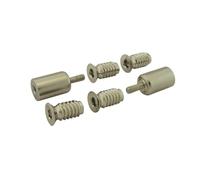 Kooples Hardware Sash Window Stop - Security Restrictor for Sliding Timber Frames - Traditional Safety Lock (Satin Nickel)