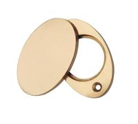 KOOPLES HARDWARE Satin Chrome Cylinder Cover for Euro Profile Locks - Modern Keyhole Protector for Front Doors (Polished Brass)