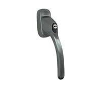 KOOPLES HARDWARE Sensei Tilt Lock and Turn Window Handle - Secure Replacement Handle with Key Lock - Fits uPVC & Timber Tilt & Turn Windows - Durable, Ergonomic & Easy to Install (Black, 35)