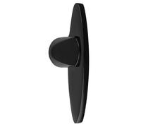 Kooples Hardware Shaped Disabled Lever Thumbturn to Suit Cylinder Accessible Internal Turn for Euro Profile Lock - Ergonomic Handle Design (Black)