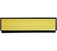 Kooples Hardware Sleeve Letter Plate Aluminium Mail Slot Front Door Insert with Flap and Fixings Durable External Cover (Gold Anodised Aluminium)