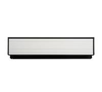 Kooples Hardware Sleeve Letter Plate Aluminium Mail Slot Front Door Insert with Flap and Fixings Durable External Cover (Satin Anodised Aluminium)