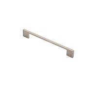 KOOPLES HARDWARE Slim D Handle - Minimalist Cabinet Pull - Sleek Drawer Handle for Kitchens, Wardrobes & Furniture (Satin Nickel, 190mm)
