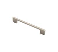 KOOPLES HARDWARE Slim D Handle - Minimalist Cabinet Pull - Sleek Drawer Handle for Kitchens, Wardrobes & Furniture (Satin Nickel, 152mm)