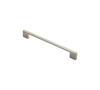 KOOPLES HARDWARE Slim D Handle - Minimalist Cabinet Pull - Sleek Drawer Handle for Kitchens, Wardrobes & Furniture (Satin Nickel, 220mm)