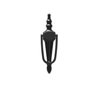 Kooples Hardware Slim Nu Victorian Urn Large Door Knocker Without Spyhole Face Fix - Traditional Brass Front Door Knocker in Slimline Urn Style - Fixings Included (Black)