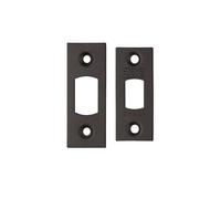 Kooples Hardware Spare Accessory Pack for Heavy Duty Tubular Deadbolts - Replacement Fixings, Strike Plate & Dust Box (Powder Coat Black)