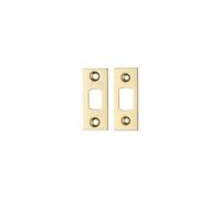 Kooples Hardware Spare Accessory Pack for Heavy Duty Tubular Deadbolts - Replacement Fixings, Strike Plate & Dust Box (Brass Finish/Anti Tarnish)