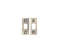 Kooples Hardware Spare Accessory Pack for Heavy Duty Tubular Deadbolts - Replacement Fixings, Strike Plate & Dust Box (Antique Brass)