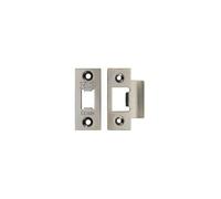 Kooples Hardware Spare Accessory Pack for Heavy Duty Tubular Latch - Strike Plate, Dust Box & Fixings (Antique Brass)