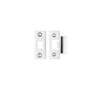 Kooples Hardware Spare Accessory Pack for Heavy Duty Tubular Latch - Strike Plate, Dust Box & Fixings (Polished Stainless)