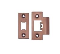 Kooples Hardware Spare Accessory Pack for Heavy Duty Tubular Latch - Strike Plate, Dust Box & Fixings (PVD Bronze)