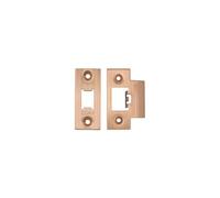 Kooples Hardware Spare Accessory Pack for Heavy Duty Tubular Latch - Strike Plate, Dust Box & Fixings (Tuscan Rose Gold)