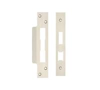 Kooples Hardware Spare Accessory Pack for UK Sash Locks - Forend, Strike Plate & Fixing Screws (Satin Nickel)