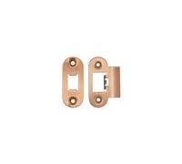 Kooples Hardware Spare Radius Accessory Pack for Heavy Duty Tubular Latch - Strike Plate, Radius Forend & Fixing Screws Included (Tuscan Rose Gold)