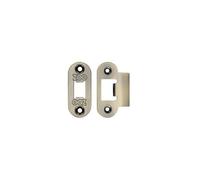 Kooples Hardware Spare Radius Accessory Pack for Heavy Duty Tubular Latch - Strike Plate, Radius Forend & Fixing Screws Included (Brass Finish/Anti Tarnish)