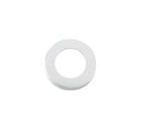 KOOPLES HARDWARE Spare Round Rose Pack - 50mm x 8mm Screw-On - for ZPZ Lever Handles - Supplied in Pairs - Decorative Door Hardware (Polished Chrome)