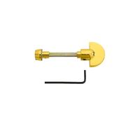 Kooples Hardware Spare Turn & Release Replacement Bathroom Privacy Lock WC Door Thumbturn with Emergency Coin Access for Toilet & Shower (Polished Brass, Longer 67mm Spindle)