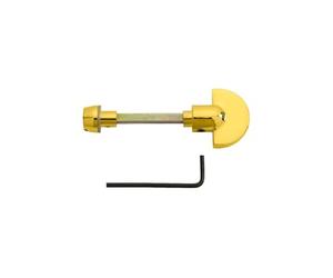 Kooples Hardware Spare Turn & Release Replacement Bathroom Privacy Lock WC Door Thumbturn with Emergency Coin Access for Toilet & Shower (Polished Brass, Longer 67mm Spindle)