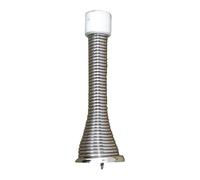 Kooples Hardware Spring Door Stop - Heavy-Duty Wall Mounted Doorstop with Rubber Tip - Polished Chrome Finish - Protects Walls & Doors - Easy to Install (Nickle Plated, 75mm)