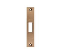 Kooples Hardware Square Forend, Strike Plate & Escutcheon Pack Compatible with ZFB02 Series Fire Brigade Mortice Lock - FB2 Key Profile (Bronze)
