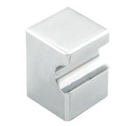 KOOPLES HARDWARE Square Knob Solid Brushed Stainless Steel - Modern Cabinet Drawer Pull for Kitchens & Furniture (Polished Chrome, 25mm)
