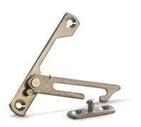 Kooples Hardware Stainless Steel Restrictor Stay Left Hand Window Safety Arm for Controlled Opening and Child Protection (14.5mm)