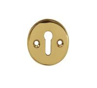 Kooples Hardware Standard Escutcheon 40mm Polished Chrome Keyhole Cover (Polished Brass)
