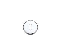 Kooples Hardware Standard Profile Escutcheon - Keyhole Cover for Mortice Locks - Satin Stainless Steel - Round Face - Concealed Fixings - Fixings Included (Polished Chrome)
