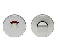 Kooples Hardware Standard Thumbturn and Release for Bathroom WC Door Durable Satin Anodised Aluminium Finish