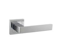 KOOPLES HARDWARE Status Montana Lever Door Handle on Square Rose - Premium Internal Handle Only (Polished Chrome)