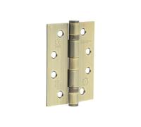 Kooples Hardware Steel Ball Bearing Hinges 102x76mm - Heavy Duty Durable Door Hinges - Smooth Quiet Action (Antique Brass)