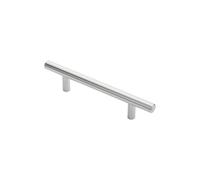 KOOPLES HARDWARE Steel T-Bar Handle Cabinet Pull for Kitchen Drawer Cupboard Wardrobe (Polished Chrome, 96mm)