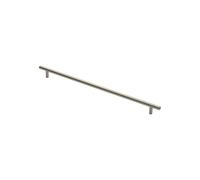 KOOPLES HARDWARE Steel T-Bar Handle Cabinet Pull for Kitchen Drawer Cupboard Wardrobe (Satin Nickel, 384mm)