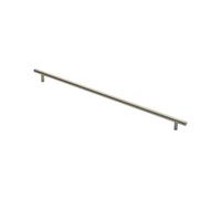KOOPLES HARDWARE Steel T-Bar Handle Cabinet Pull for Kitchen Drawer Cupboard Wardrobe (Satin Nickel, 448mm)