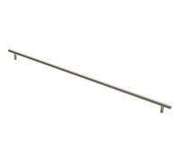 KOOPLES HARDWARE Steel T-Bar Handle Cabinet Pull for Kitchen Drawer Cupboard Wardrobe (Satin Nickel, 608mm)