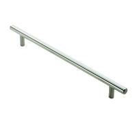 KOOPLES HARDWARE Steel T-Bar Handle Cabinet Pull for Kitchen Drawer Cupboard Wardrobe (Satin Nickel, 768mm)