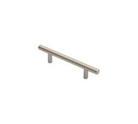 KOOPLES HARDWARE Steel T-Bar Handle Cabinet Pull for Kitchen Drawer Cupboard Wardrobe (Satin Nickel, 96mm)