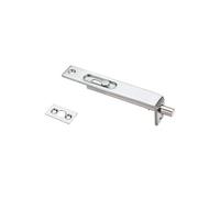 Kooples Hardware Sunk Slide Flush Bolt 17 x 100mm - Slim Recessed Bolt for French & Double Doors - Concealed Slide Action - Satin or Polished Finish - Fixings Included (Polished Chrome)